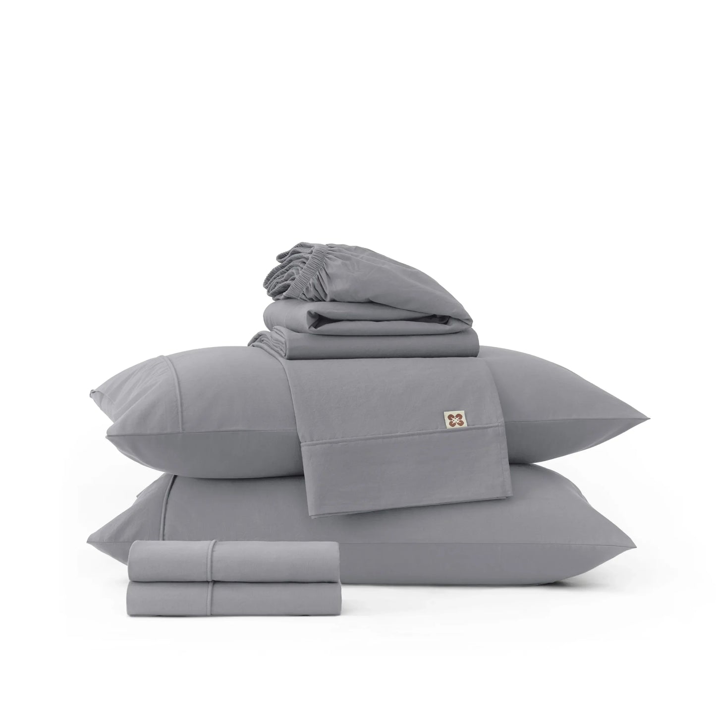 PureWoven™ 6-Piece Washed Cotton Sheet Set
