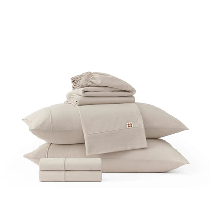 PureWoven™ 6-Piece Washed Cotton Sheet Set