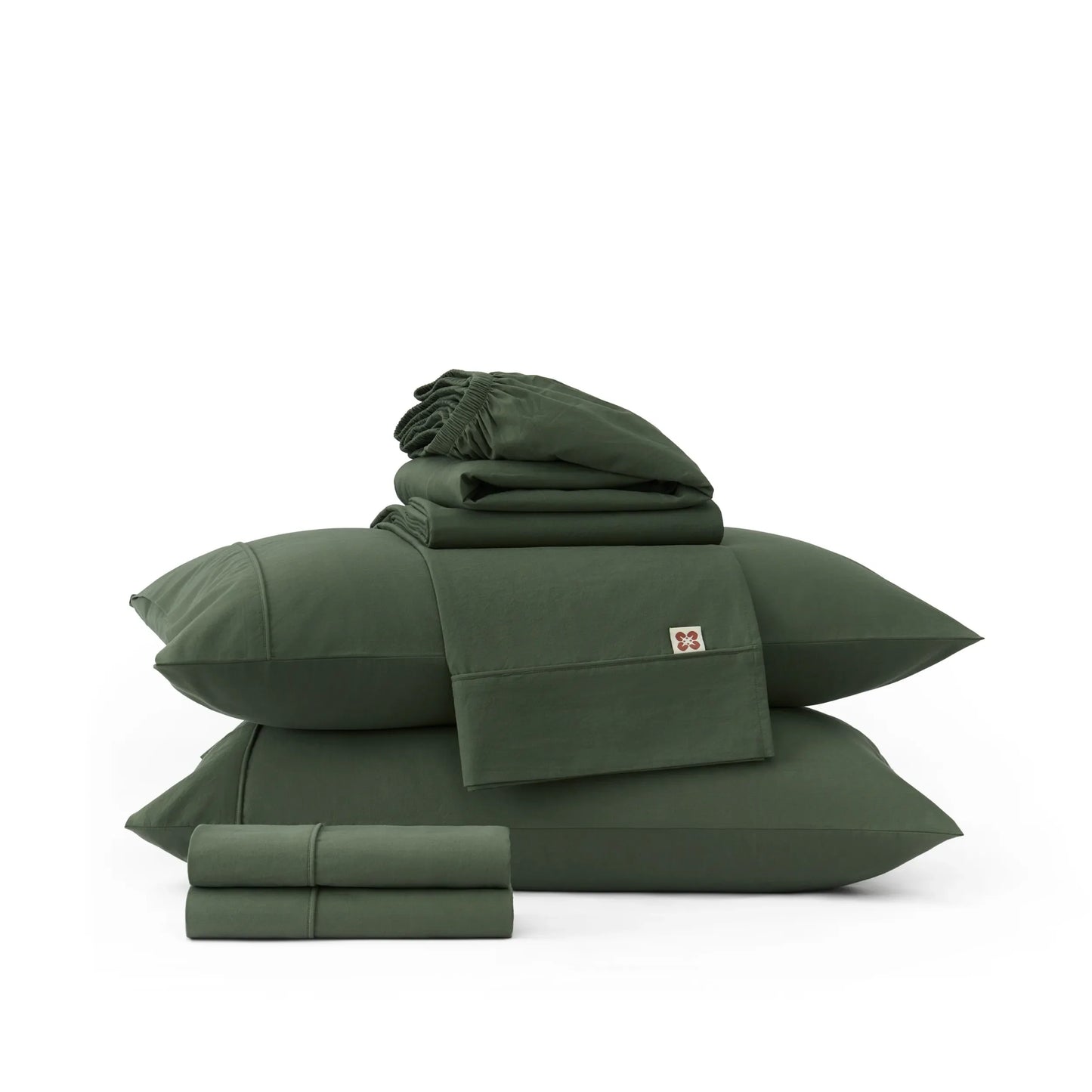 PureWoven™ 6-Piece Washed Cotton Sheet Set