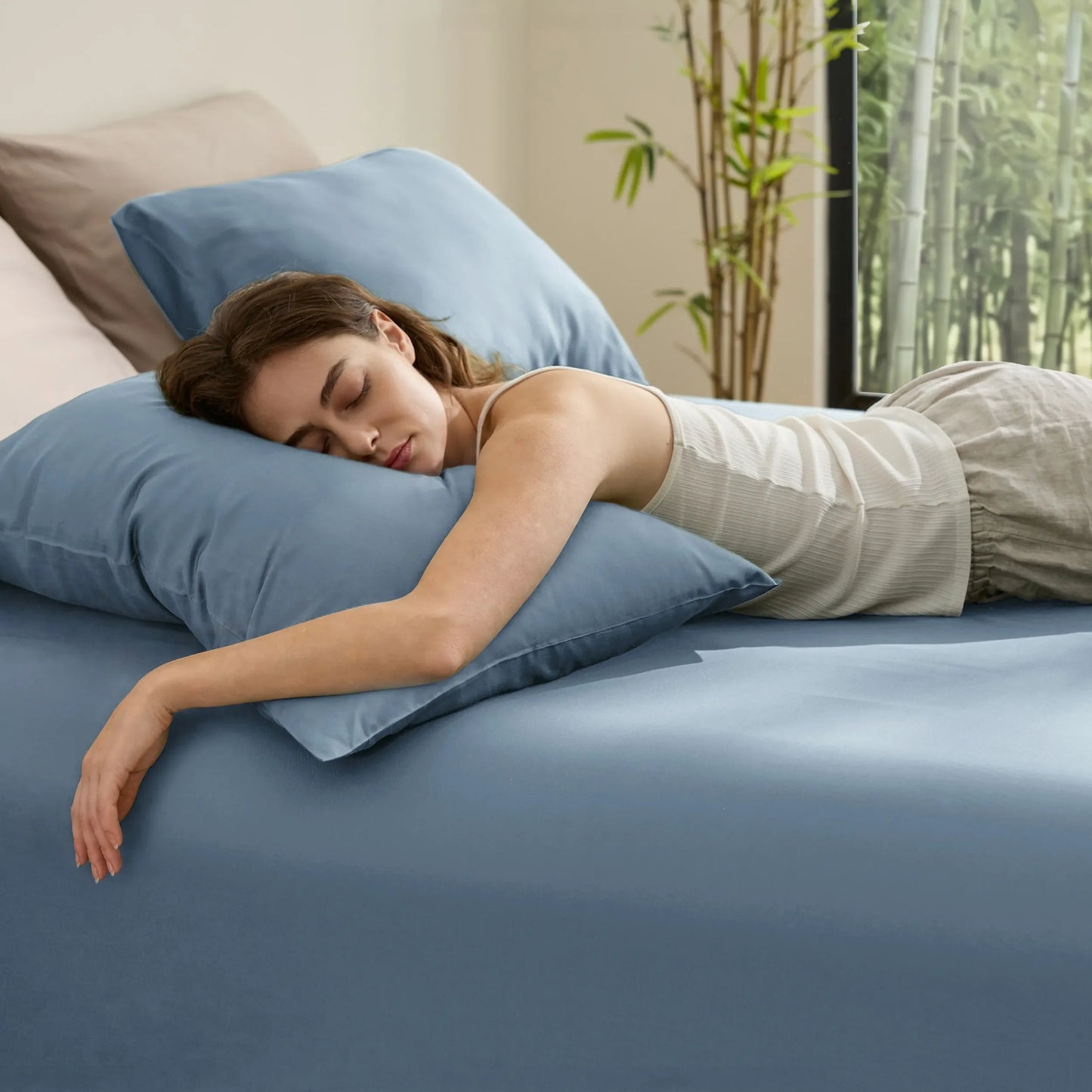 PureWoven™ Organically Grown Bamboo Viscose Fitted Sheet Set