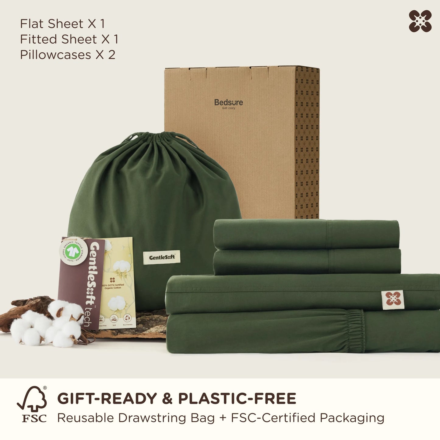 PureWoven™ Organic Cotton Sheet Set