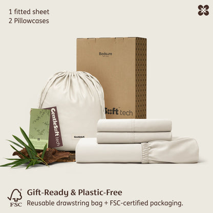 PureWoven™ Organically Grown Bamboo Viscose Fitted Sheet Set