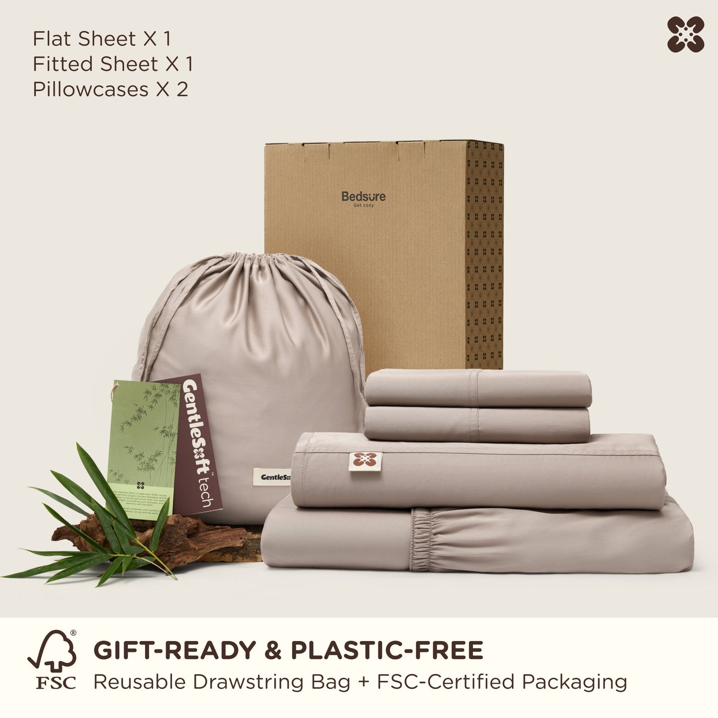PureWoven™ Organically Grown Bamboo Viscose Sheet Set