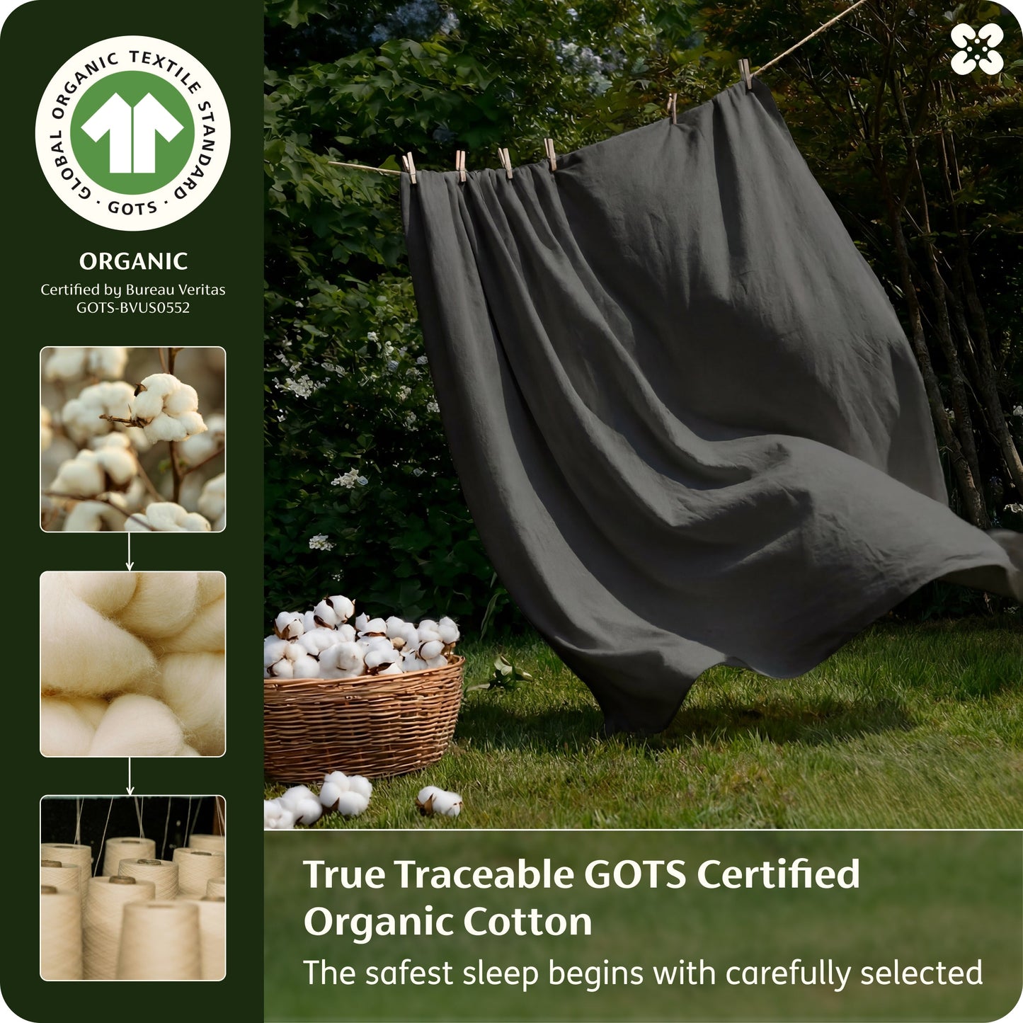 PureWoven™ Organic Cotton Sheet Set