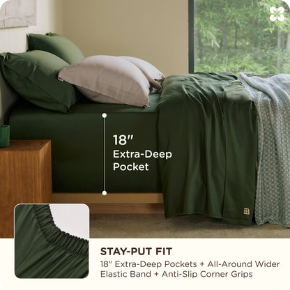 PureWoven™ Organically Grown Bamboo Viscose Sheet Set