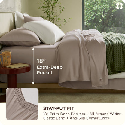 PureWoven™ Organically Grown Bamboo Viscose Sheet Set