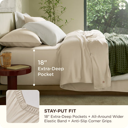 PureWoven™ Organically Grown Bamboo Viscose Sheet Set