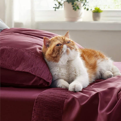 Ruched Sheet Set