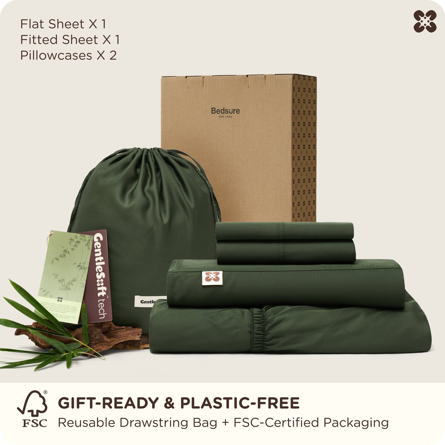 PureWoven™ Organically Grown Bamboo Viscose Sheet Set