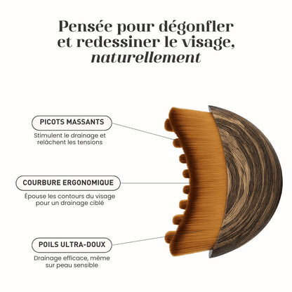 Brosse drainage lymphatique visage