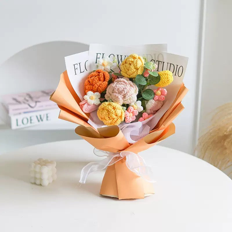 BloomForever™ — Handcrafted Crochet Flower Bouquet