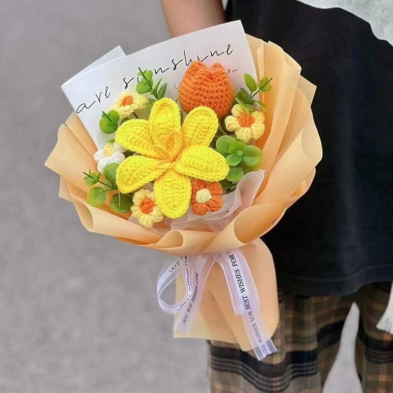 BloomForever™ — Handcrafted Crochet Flower Bouquet