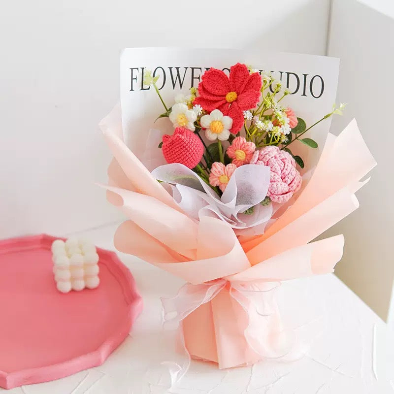 BloomForever™ — Handcrafted Crochet Flower Bouquet