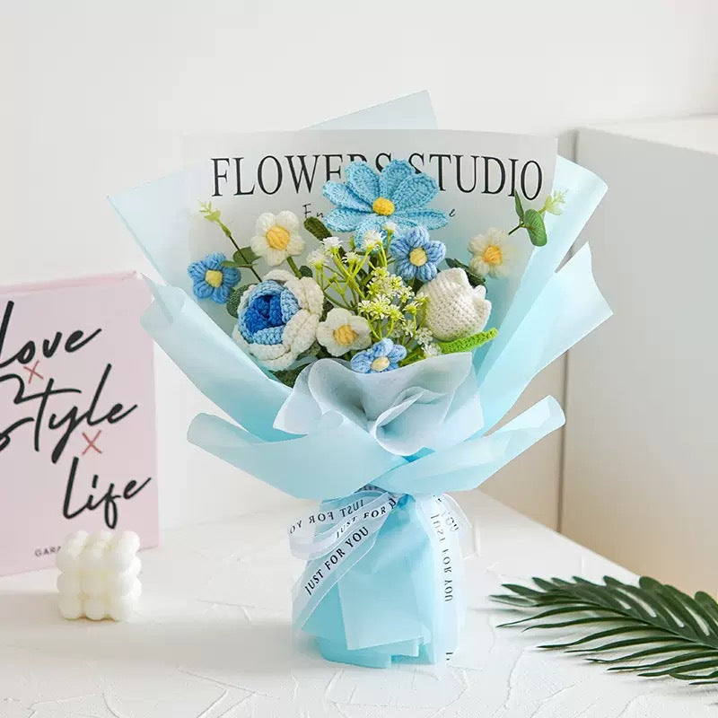 BloomForever™ — Handcrafted Crochet Flower Bouquet