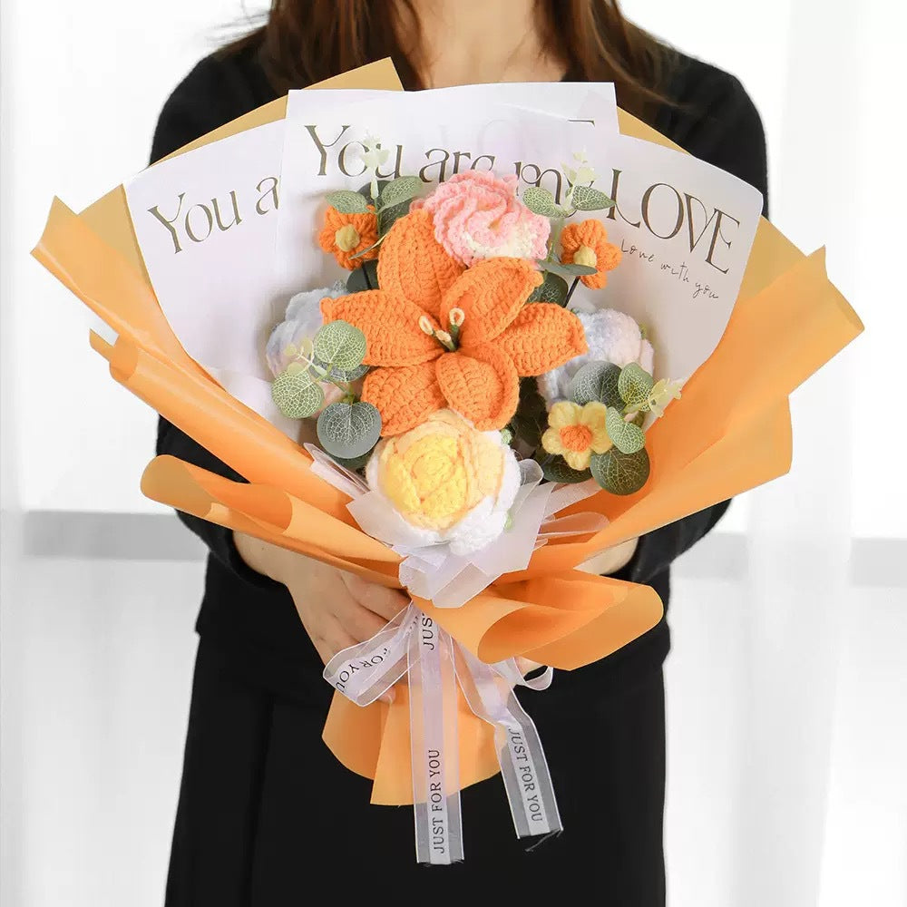 BloomForever™ — Handcrafted Crochet Flower Bouquet