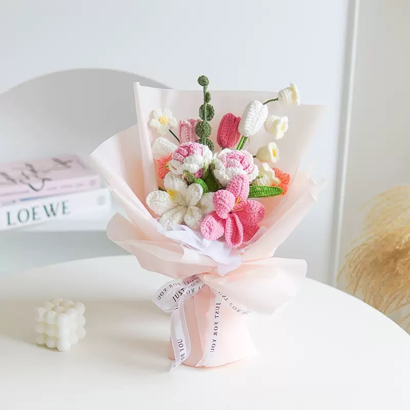 BloomForever™ — Handcrafted Crochet Flower Bouquet