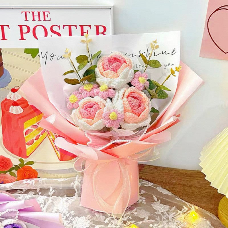 BloomForever™ — Handcrafted Crochet Flower Bouquet