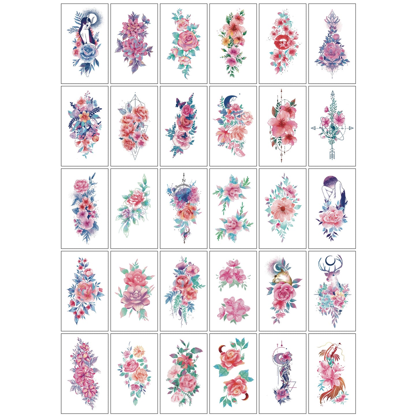 TinyInk Pack™ — Mini Temporary Tattoo Mega Sheets