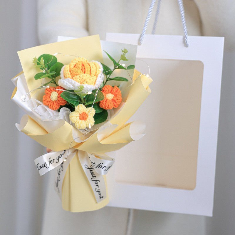 BloomForever™ — Handcrafted Crochet Flower Bouquet