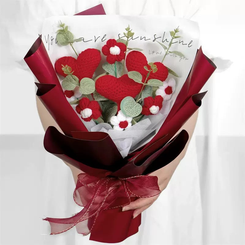 BloomForever™ — Handcrafted Crochet Flower Bouquet