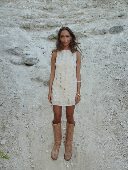 Tassy mini dress - Beige