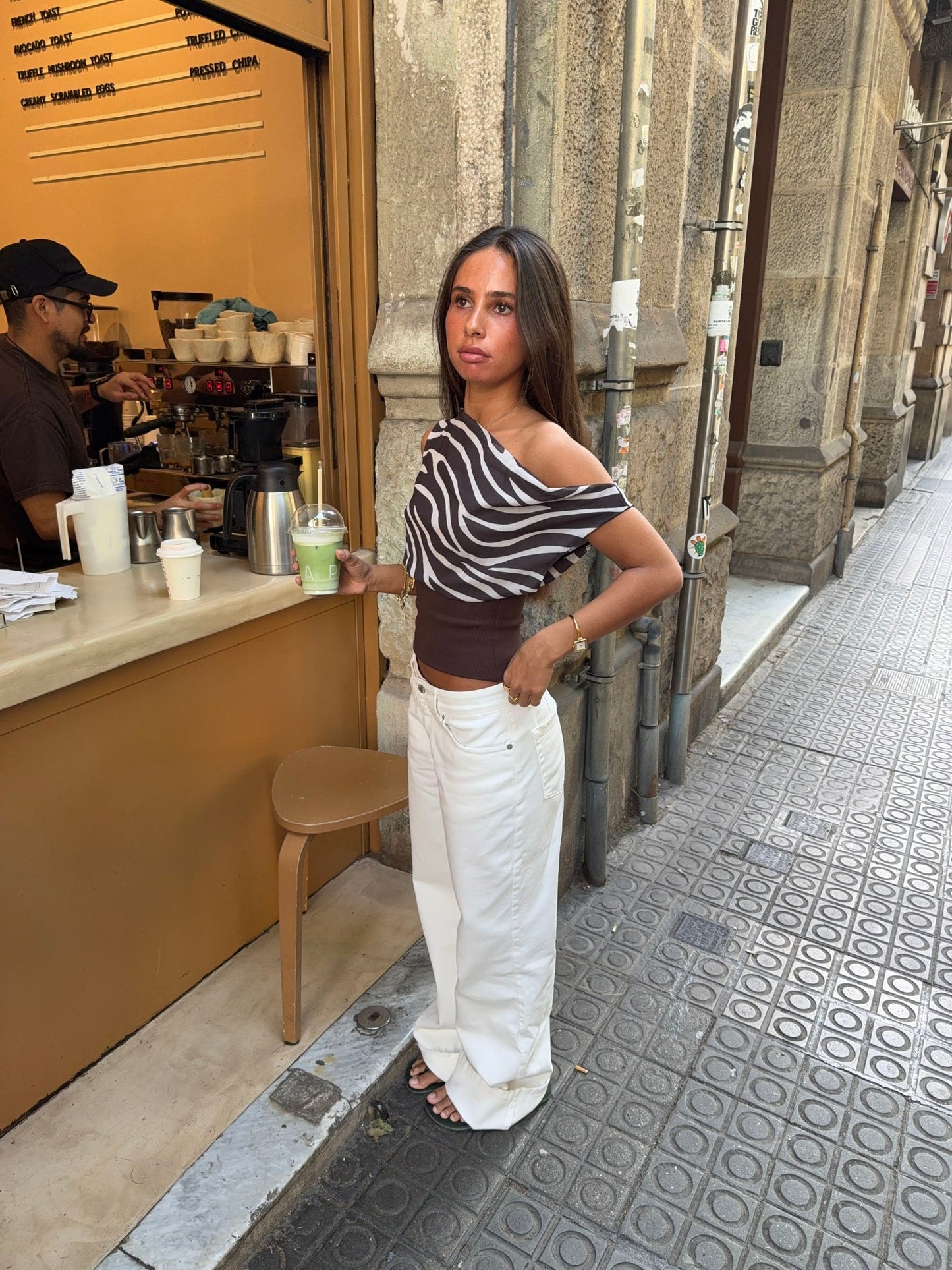 Tuva low waisted jeans - White