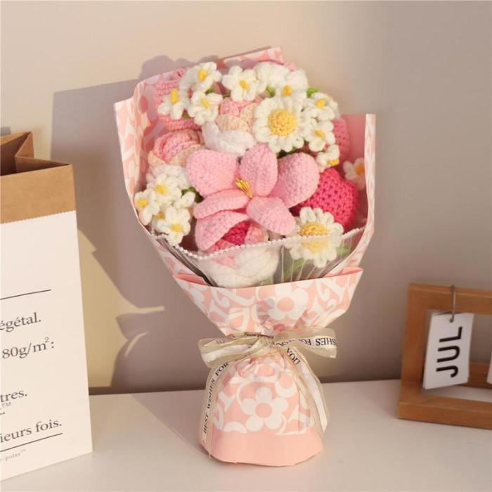 BloomForever™ — Handcrafted Crochet Flower Bouquet